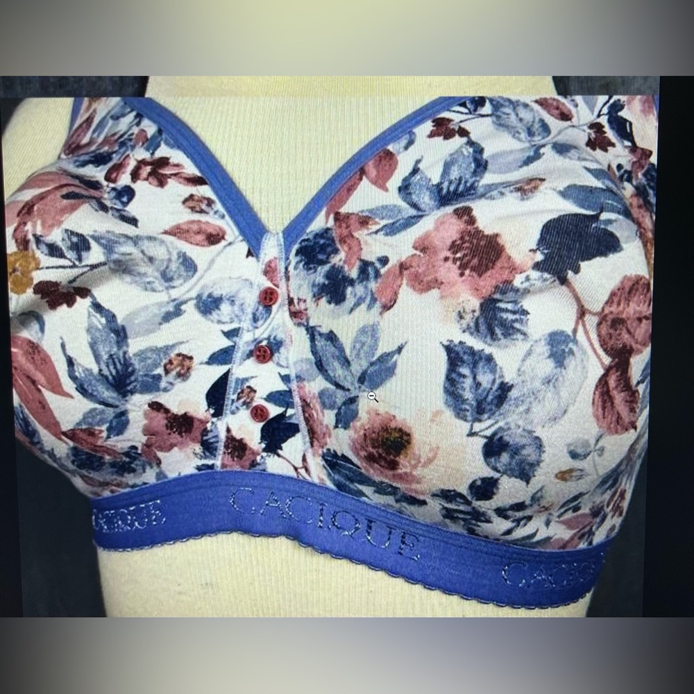 Cacique Unlined Full Coverage No Wire Bra Size 40F